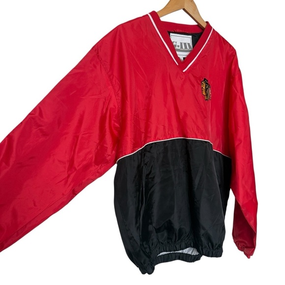 VTG G-III Sports Chicago Blackhawks Men's Windbreaker Jacket Red M NHL Hockey - Picture 5 of 10
